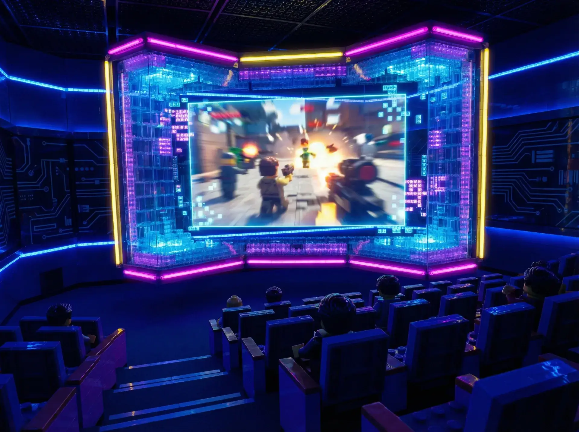 开源棋牌 积木影院全息投影屏幕